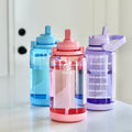 Tritan Motivational Water Bottle With Straw Lid U1