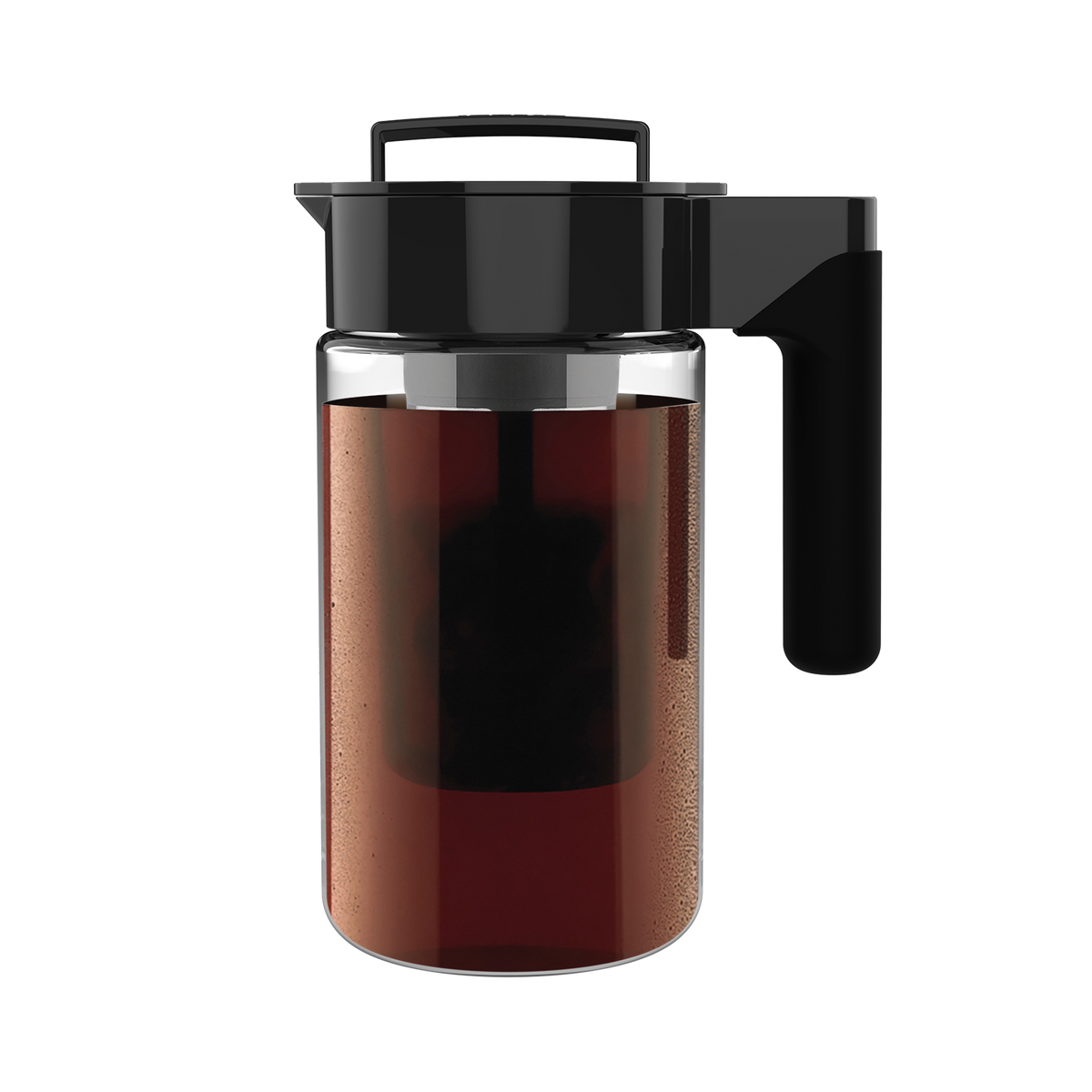 Glass Cold Brew Coffee Maker Y3 — 1qt / Black