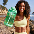Tritan Motivational Water Bottle With Straw Lid U1