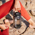 Tritan Motivational Water Bottle With Straw Lid U1