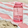 Tritan Motivational Water Bottle With Straw Lid U1