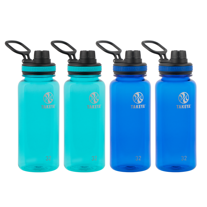 Tritan Water Bottle With Spout Lid (4 Pack) X9