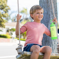 Actives Kids Glow In The Dark Water Bottle With Straw Lid N6