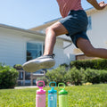 Actives Kids Glow In The Dark Water Bottle With Straw Lid N6
