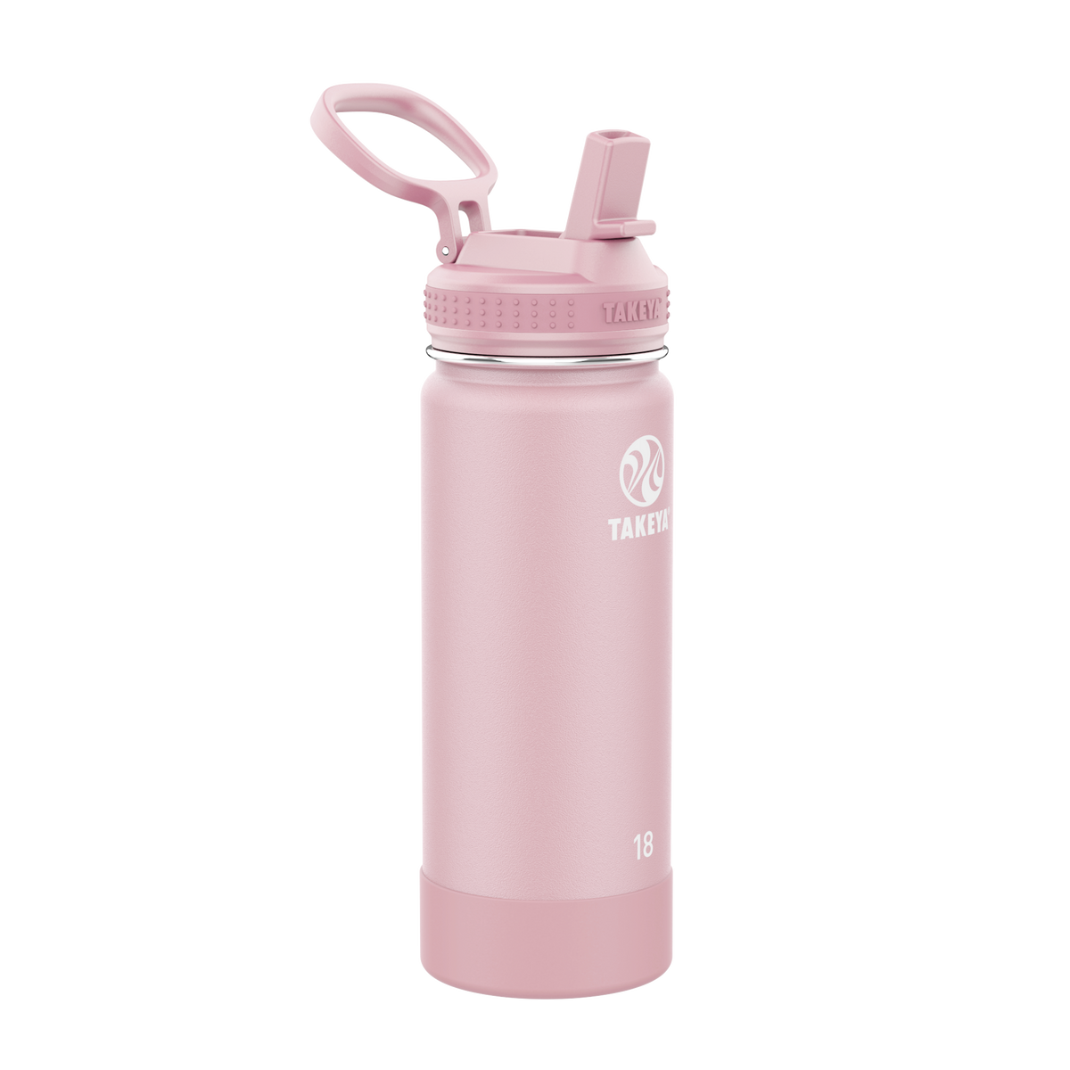 Actives Water Bottle With Straw Lid B8 — 18oz / Blush
