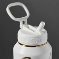 Kintsugi Water Bottle with Straw Lid O4