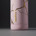 Kintsugi Water Bottle with Straw Lid O4