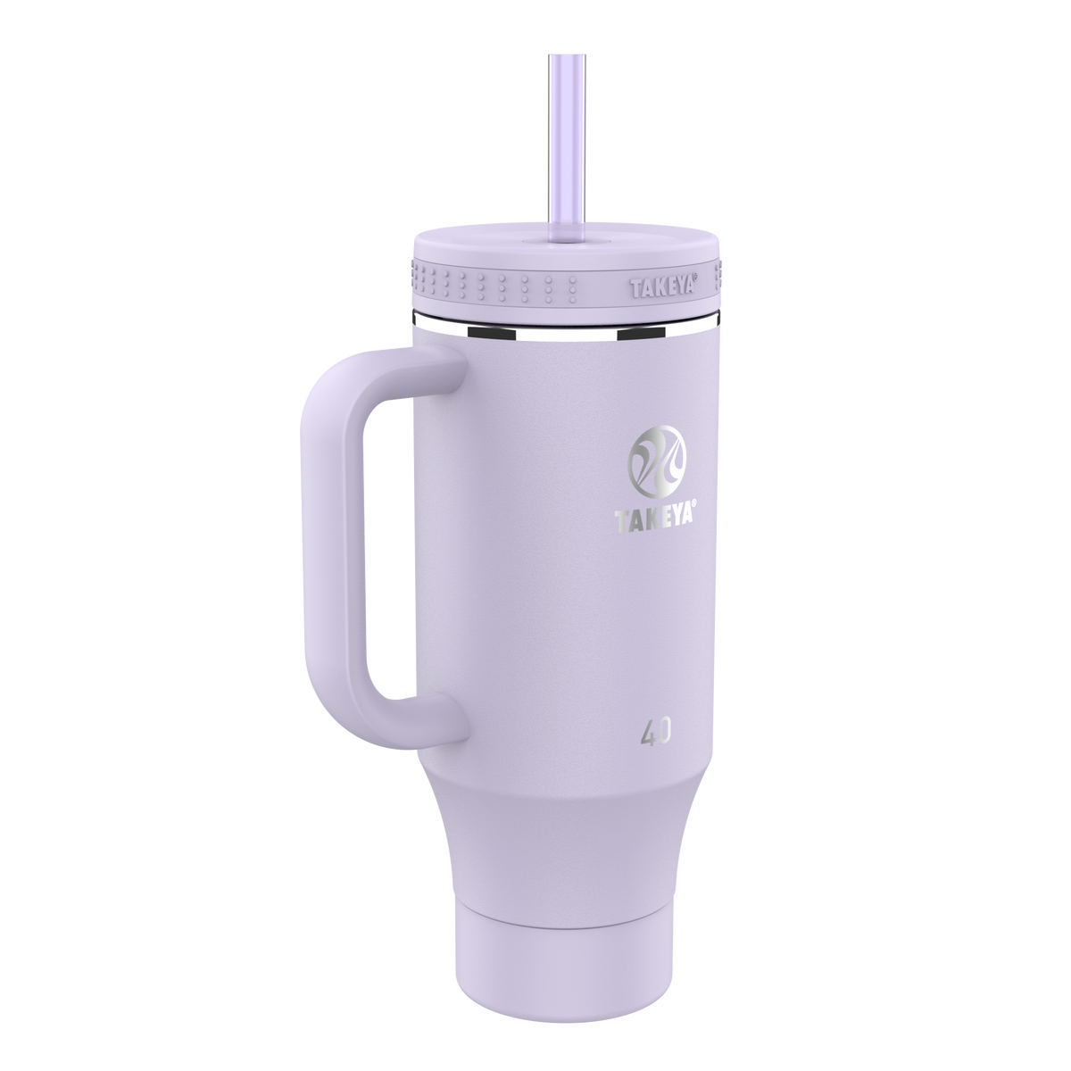 Straw Tumbler With Handle U8 — 40oz / Vivacity Purple