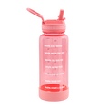 Tritan Motivational Water Bottle With Straw Lid U1