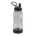 Tritan Motivational Water Bottle With Straw Lid U1