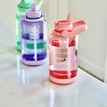 Tritan Motivational Water Bottle With Straw Lid U1