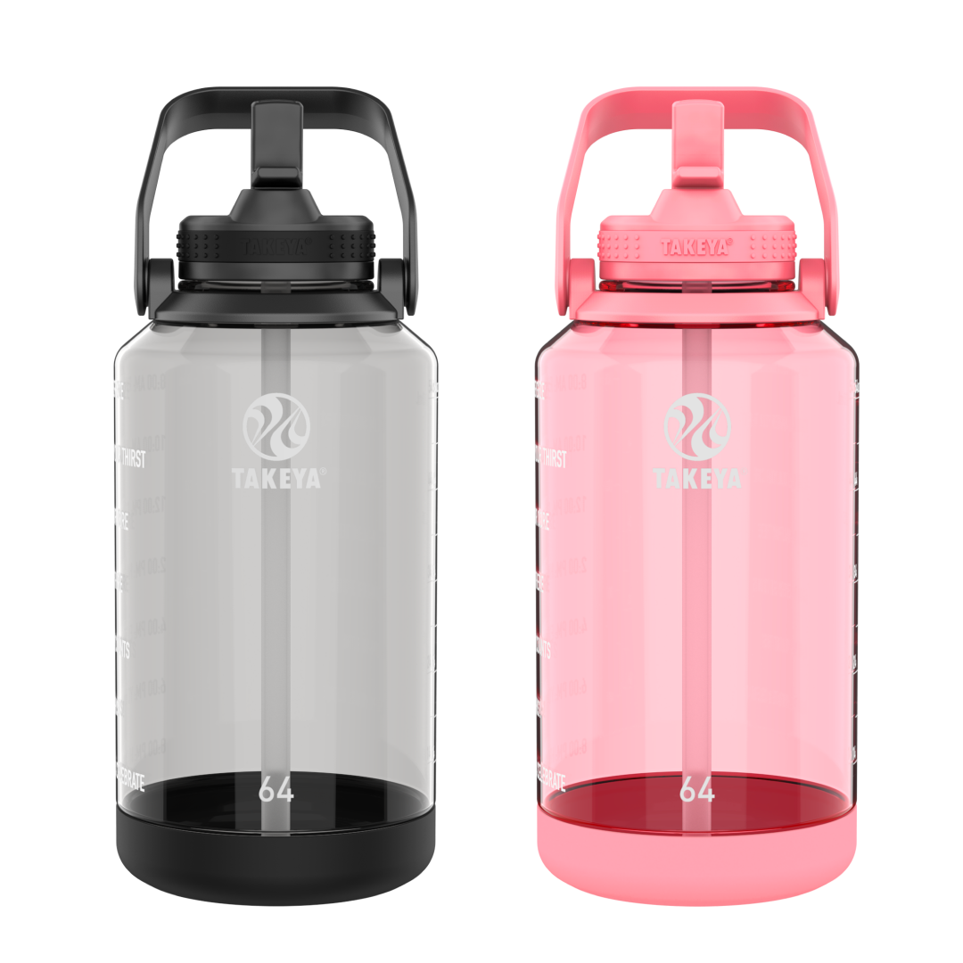 Tritan Motivational Bottle Bundle With Straw Lid (2 Pack) S0 — 64oz