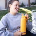 Actives Water Bottle With Straw Lid B8