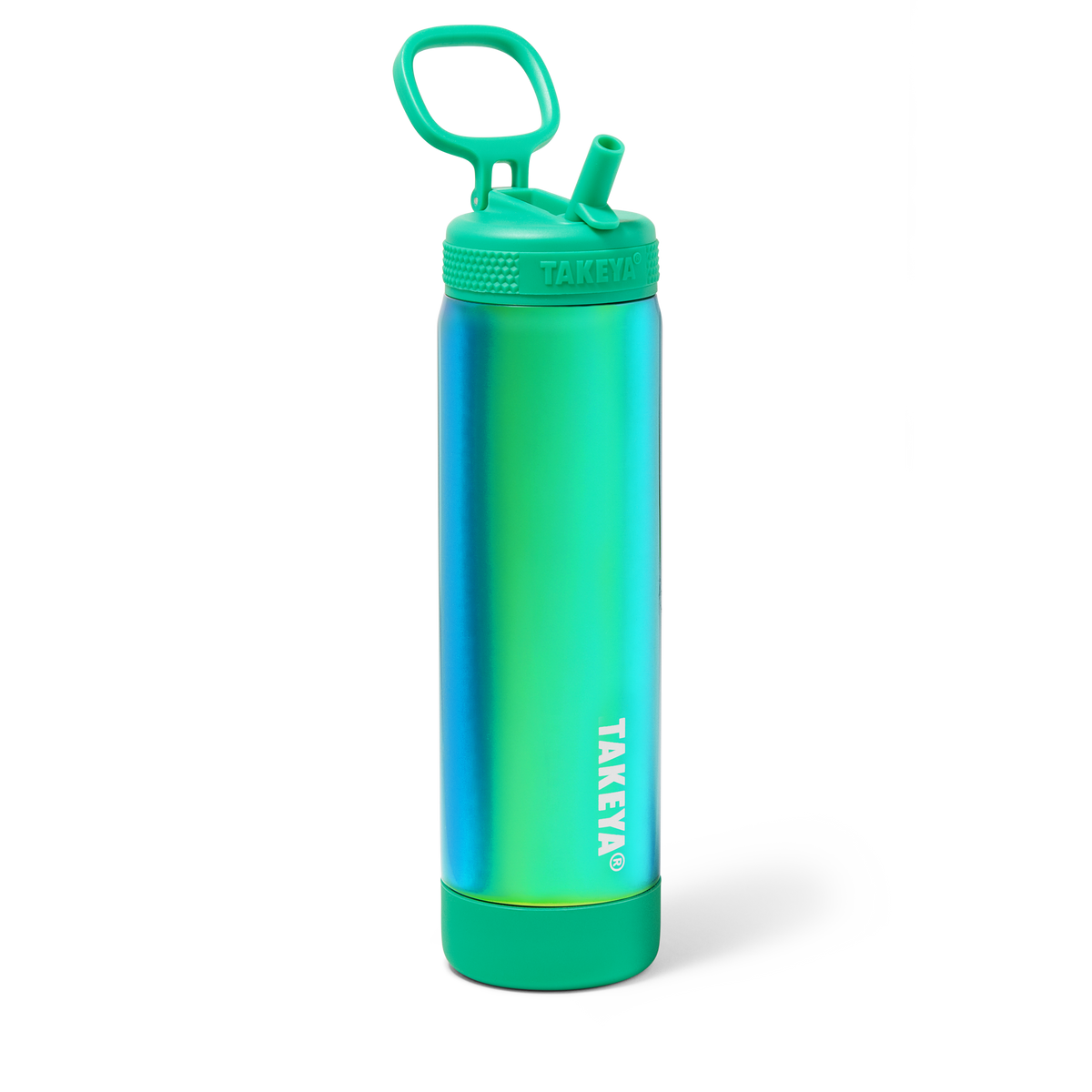 Aurora Water Bottle With Straw Lid O5 — 22oz / Emerald