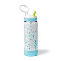 Glow In The Dark Sport Kids Water Bottle Confetti With Straw Lid D8