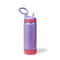 Glow In The Dark Sport Kids Water Bottle Confetti With Straw Lid D8