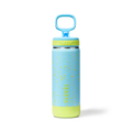 Glow In The Dark Sport Kids Water Bottle Confetti With Straw Lid D8