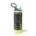 Glow In The Dark Sport Kids Water Bottle Confetti With Straw Lid D8