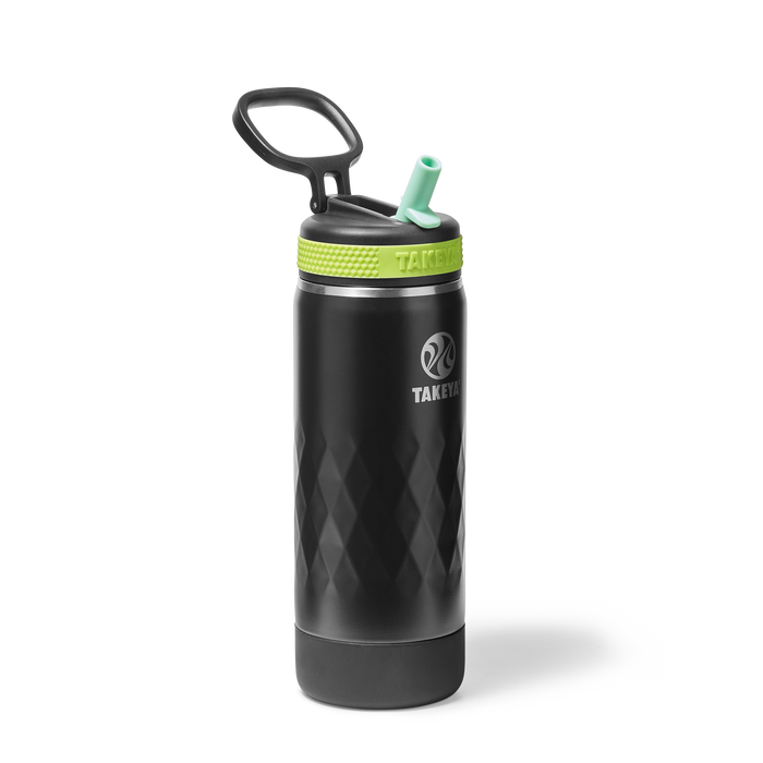Kids Sport Water Bottle With Straw Lid U5