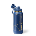 Kintsugi Water Bottle with Spout Lid X6