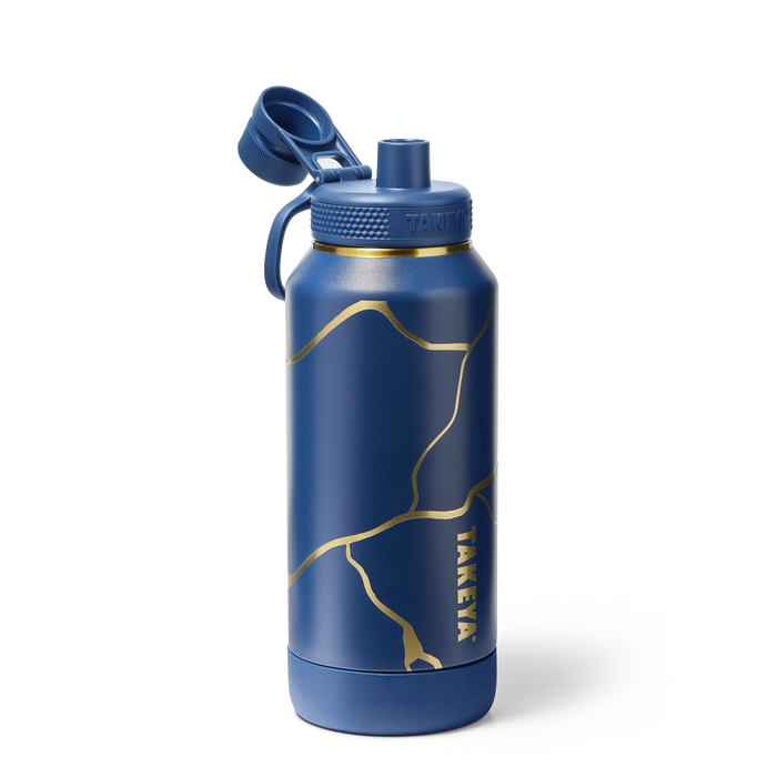 Kintsugi Water Bottle with Spout Lid X6