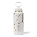 Kintsugi Water Bottle with Straw Lid O4