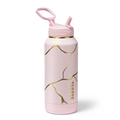 Kintsugi Water Bottle with Straw Lid O4